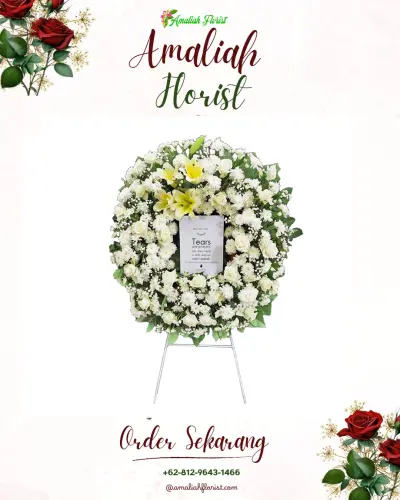 Krans Bunga Duka Cita di Sebudi